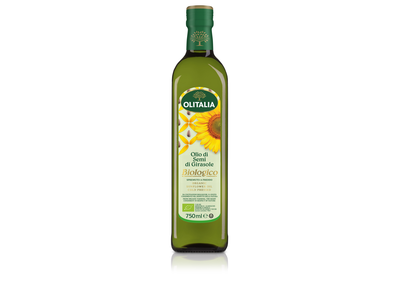 Ekologiškas saulėgrąžų aliejus OLITALIA BIOLOGICO, šalto spaudimo, 750 ml,  LT-EKO-001