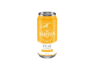 Gazuotas sidras ASHTON kriaušių skonio, 5%, 500 ml