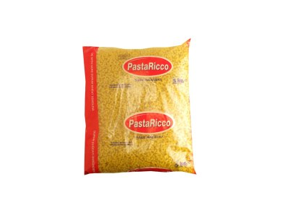 Makaronai PASTA RICCO, rageliai, kietųjų kviečių, 5 kg