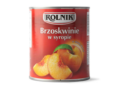 Konservuoti persikai sirupe ROLNIK, 850g