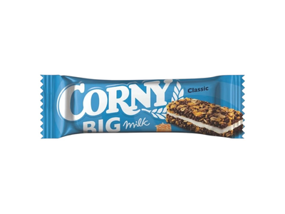 Javainių batonėlis su pieniniu pertepimu CORNY MILK BIG, 40 g