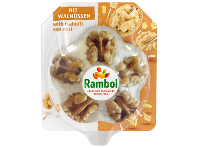 Lydytas sūris RAMBOL su graikiniais riešutais, 125 g