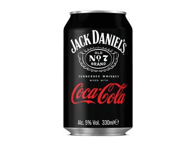 Alkoholinis kokteilis JACK DANIEL'S COCA-COLA, 330 ml