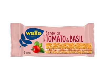 WASA užkandis su pomidorais ir bazilikais 40g