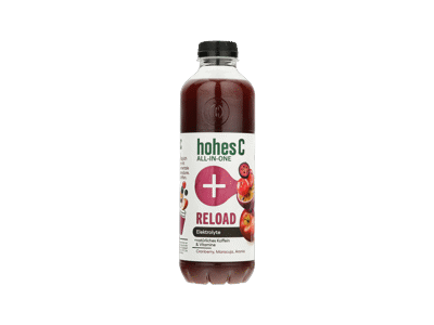 Spanguolių, marakujų, aronijų sulčių gėrimas HOHES C RELOAD, 850 ml