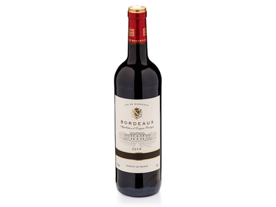 Raudonasis sausas vynas BORDEAUX (12,5%), 0,75 l
