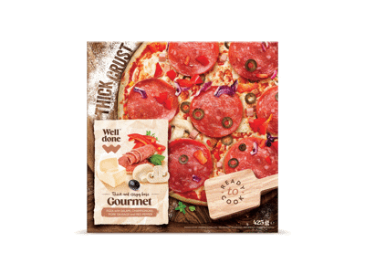 Šaldyta storapadė pica „Gourmet“, WELL DONE, 425 g