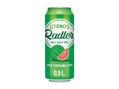 Alaus kokteilis UTENOS RADLER, arbūzų skonio, 500 ml
