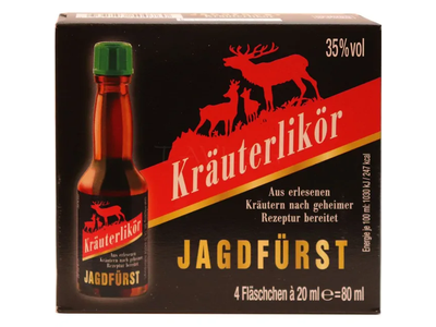 Likeris KRAUTERLIKOR JAGDFURST 35%, 4x0,02 l