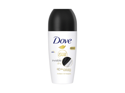 Moteriškas rutulinis dezodorantas DOVE  INVISIBLE, 50 ml