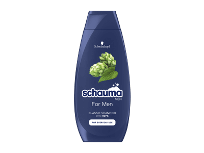 Vyriškas plaukų šampūnas SCHAUMA su apyniais, 400 ml