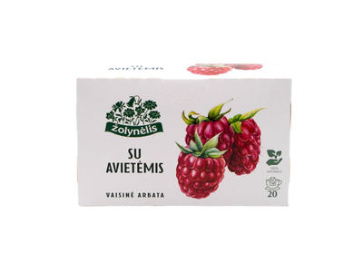 Vaisinė arbata su avietėmis ŽOLYNĖLIS, 20 pak., 50 g
