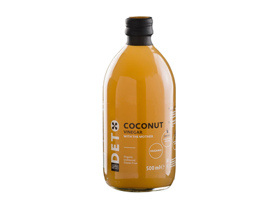 Ekologiškas kokosų actas DETOX, 500 ml