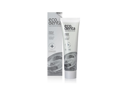 Dantų pasta su baltuoju moliu ECODENTA, 100ml