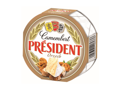 Kamamberas PRESIDENT su graikin. riešutais, 32 % rieb. s. m., 120 g