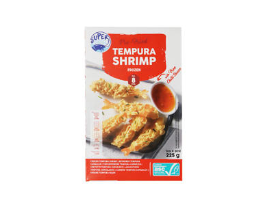 Šaldytos krevetės su tempura ir padažu ASC, 225 g