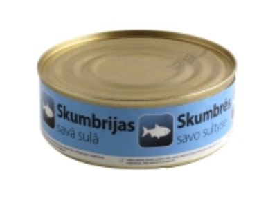 Skumbrė savo sultyse, 240 g