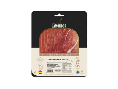Vytintas SERRANO kumpis, pjaustytas, JAMONDOR, I r., 100 g