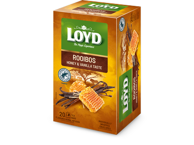Rooibos arbatos gėrimas LOYD, medaus ir vanilės skonio, 20 x 2g