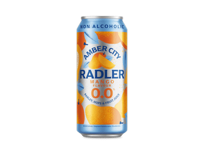 Nealkoholinis alaus kokteilis Amber City Radler Mango 0,0% 0,5L