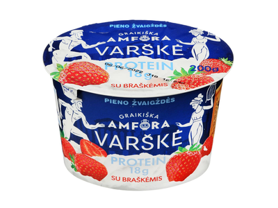 Graik. varškė su brašk. AMFORA, 0,8%, 200 g