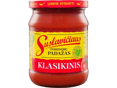 Pomidorų padažas SUSLAVIČIAUS, klasikinis, 500 g