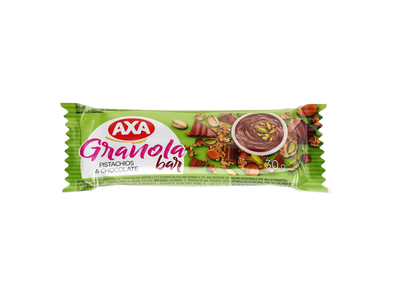 Granola batonėlis su pistac. ir šok. AXA, 30g