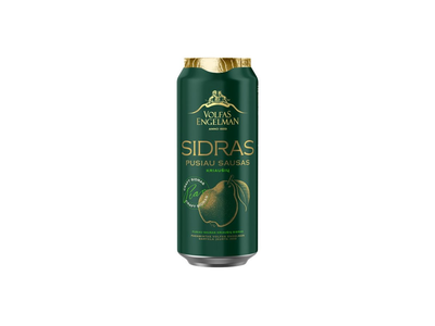 Sidras VOLFAS ENGELMAN, kriaušių sk., 4,5%, skard., 500 ml