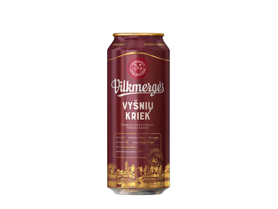 VILKMERGĖS alus VYŠNIŲ KRIEK, 5 %, 0,5l, sk.