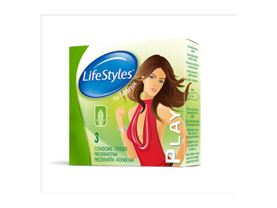 Prezervatyvai LIFE STYLES PLAY, 4 vnt.