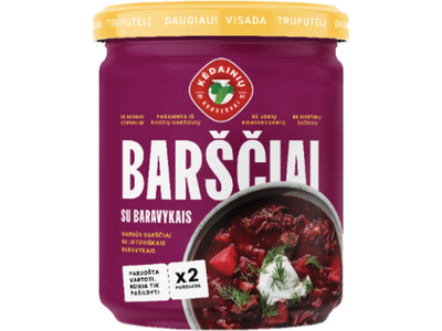 KĖDAINIŲ paruošta barščių sriuba su baravykais, 480g