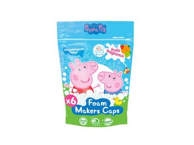 Peppa Pig spalvotos vonios tabletės vaisų ir uogų aromato, 9 vnt x16 g