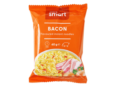 Šoninės skonio makaronai RIMI SMART, 60 g