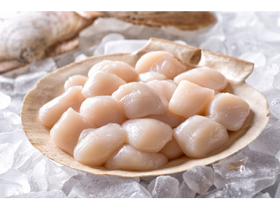 Šaldyta jūros šukučių mėsa, be ikrų, nevirta, 10-20, 10% glazūros, 900g /1 kg