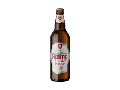 Alus KAUNO, šviesusis, 5%, 0,5 l, butelis
