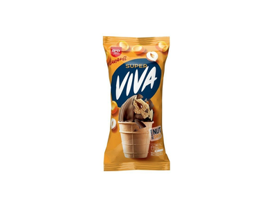 ❄️ Ledai SUPER VIVA, karamelės sk., su riešutiniu įd., 170 ml