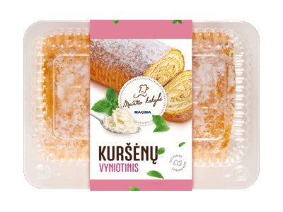 Varškės KURŠĖNŲ vyniotinis, 1 kg