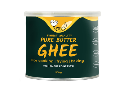 Lydytas sviestas GHEE AMRITA, 99,8 %, 500 g