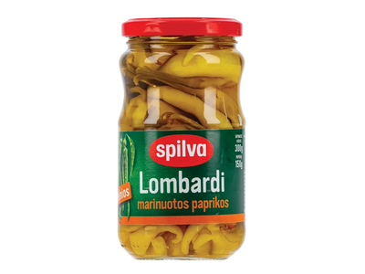Marinuotos švelnios Lombardijos paprikos SPILVA, 300 g