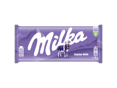 Pieninis šokoladas MILKA, 90 g