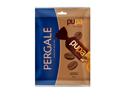 Šokoladiniai saldainiai PERGALĖ PUPA, 160 g