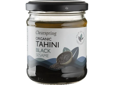Ekologiška juodųjų sezamų pasta TAHINI CLEARSPRING, 170 g