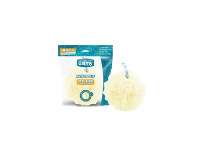 BALMY NATUREL plaušinė BATH POUF MEDIUM, 1 vnt.