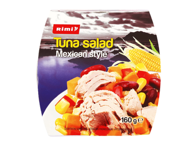 Meksik. stiliaus salotos su tunu RIMI, 160 g