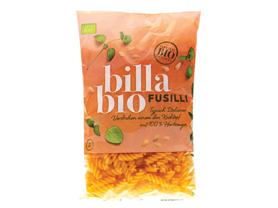 Ekologiški kietųjų kviečių manų kruopų makaronai FUSILLI BILLA BIO, 500 g