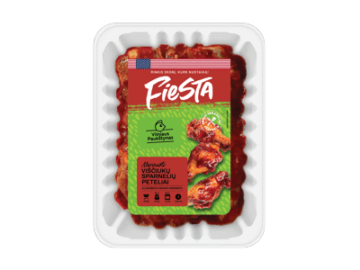 Viščiukų sparnelių peteliai su barbekiu marinatu FIESTA, 500 g