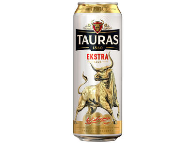 Alus TAURAS Ekstra, 5,2%, 0,568l, skardinė
