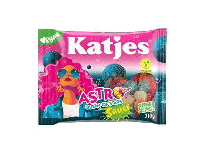 Guminukai KATJES ASTRO QUEEN SOUR, 210 g