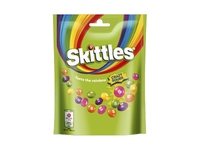 Kramtomieji saldainiai SKITTLES CRAZY SOURS, 152 g