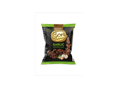 Juodos duonos traškučiai BON CHANCE su česnak. priesk.mišin., 120 g